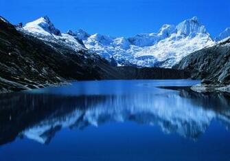 Blue Lake In Peru Wallpaper And Image Pictures Photos