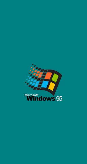 Retro Windows Wallpaper Geeky Teal Original