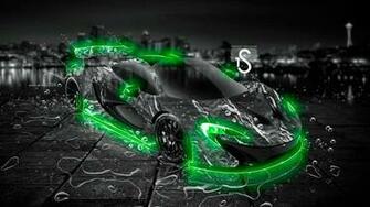 Green Neon HD Wallpaper Design By Tony Kokhan El