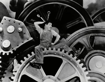 Charlie Chaplin In Modern Times Made To Measure Wall Mural