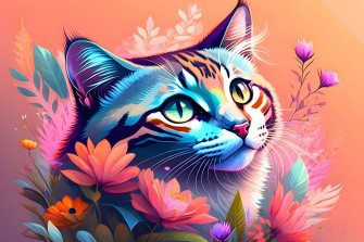 Cat Art Wallpaper