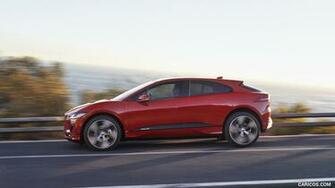 Jaguar I Pace Color Photon Red Side HD Wallpaper