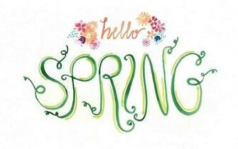 Hello Spring Wallpaper