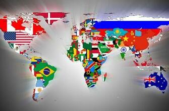 High Definition Wallpaper Flags World Map Desktop HD