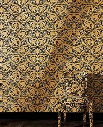Wallpaper Mimas Black Pale Yellow Gold From The 70s