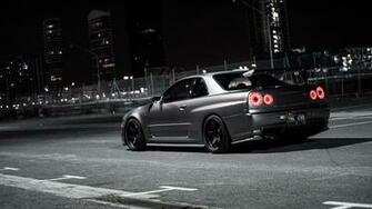 Nissan Skyline Gt R R34 Night Holy Drift HD Car Wallpaper And