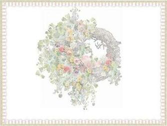 Guirnalda De Flores Pastel Wallpaper