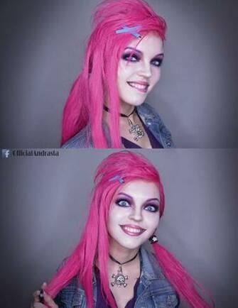 Slayer Jinx Makeup From League Of Legends By Xandrastax
