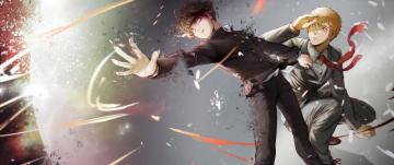 Mob Psycho Shigeo Kageyama Arataka Reigen 4k Wallpaper