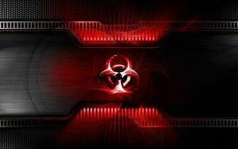 Red Biohazard Wallpaper HD