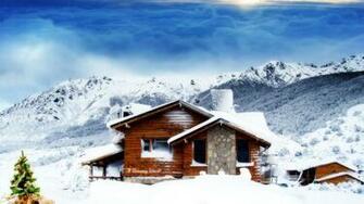 Winter House Desktop Wallpaper