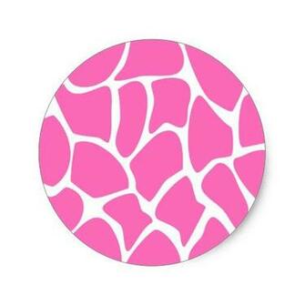 Pink Giraffe Print Background