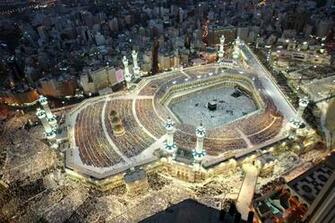 Al Masjid Haram At Night Makkah Saudi Arabia