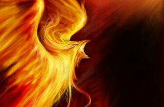 Arte P Ssaro O Phoenix Fogo Fantasia Vetor