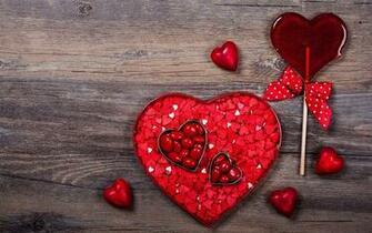 Wallpaper Valentines Day Box Heart Red