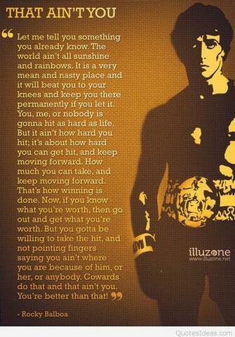Sylvester Stallone Rocky Balboa Quotes Wallpaper HD