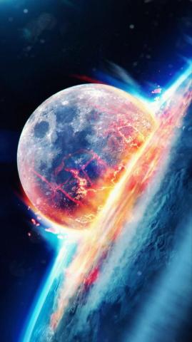 Iwallpaper Collision Wallpaper Earth Space