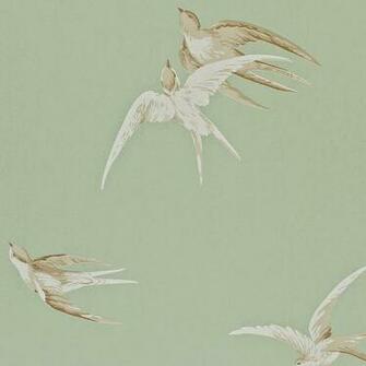 Sanderson Swallows Wallpaper Traditional