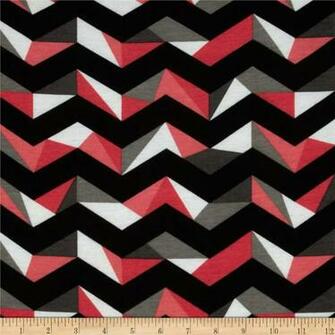 Black And Pink Chevron Geo