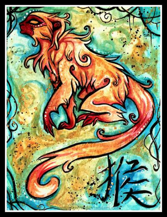 Chinese Zodiac Monkey By Iceandsnow