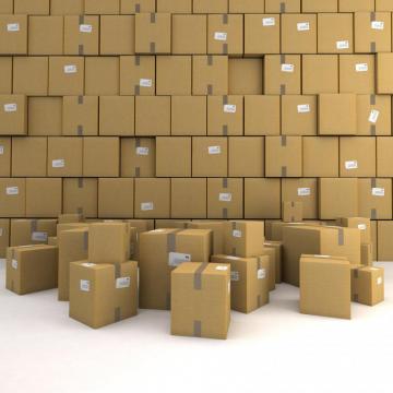 Huge Pile Of Cardboard Boxes Forming A Wall Ideal