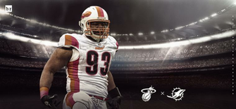 Ndamukong Suh Miami Dolphins Heat Uniform Nfl Nba