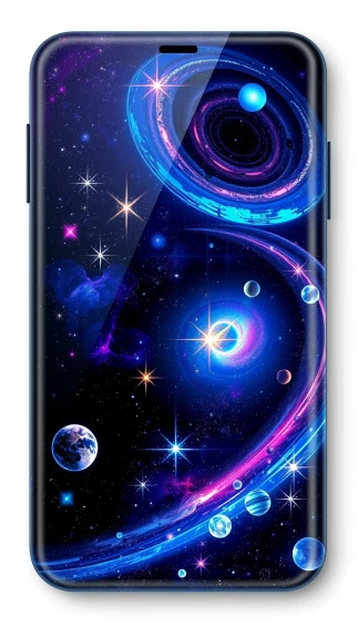 3d Space Phone Wallpaper