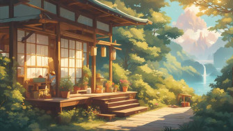 Anime Scenery Aesthetic Wallpaper