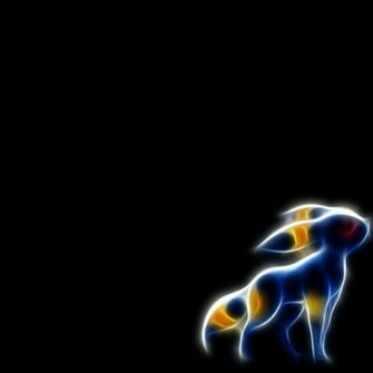 Umbreon Black Background Wallpaper