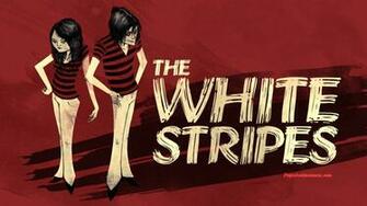 The White Stripes Red Drawing Wallpaper Background