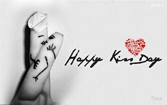 Happy Kiss Day HD Wallpaper