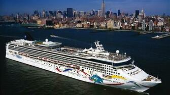 Cruise Ship Full HD Desktop Wallpaper Of