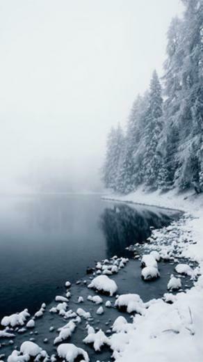 Winter Lake Moto E Wallpaper