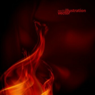 Realistic Fiery Background Illustration Vector