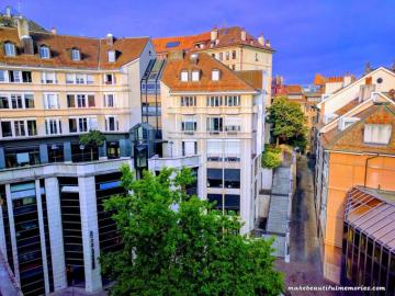 Super Cozy Street From Hotel In Geneva Switzerland 4k Wallpaper