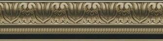 Details About Wallpaper Border Taupe Black Faux Crown Molding