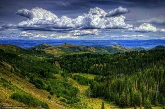 Wallpaper Above Park City Utah Mountains Sky Desktop