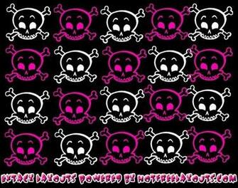 Girly Skull Wallpaper Background Skulls
