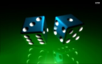 Blue Dice Wallpaper HD Background