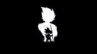 Goku Anime Dark Black 4k Wallpaper HD