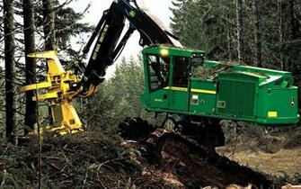 John Deere Feller Bunchers Forestry Wallpaper Animals HD