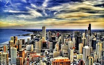 Chicago Skyline HD Wallpaper Background