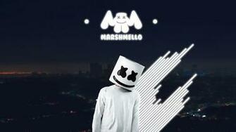 Marshmello Dj Stripes Logo Wallpaper