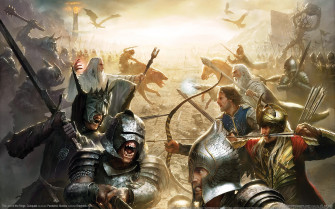 Battle Orc Saruman Aragon Gandalf Video Game The Lord Of Wallpaper
