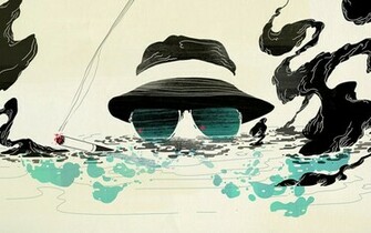 Artwork Cigarettes Teal Hunter S Thompson Hats Wallpaper