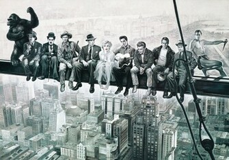 Lunch Atop A Skyscraper Poster Photography Wallpaper