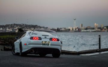 White Toyota Supra Mk4 Coupe