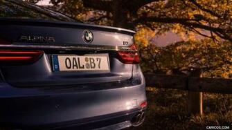 Alpina Bmw B7 Xdrive Blue Rear HD Wallpaper