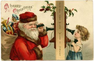 Vintage Santa Wallpaper On