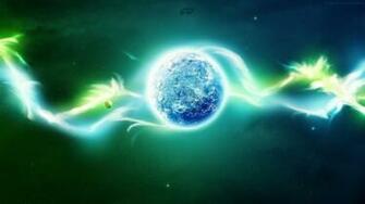 Wallpaper Planet Background Neon Glow Full HD 1080p